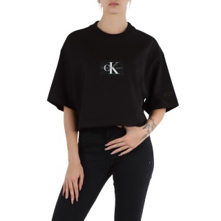 T-shirt ck crop cotone