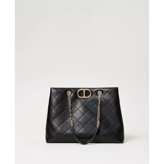 Borsa shopper Twinset con chiusura Oval T