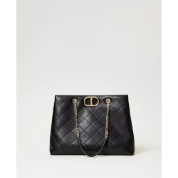 Borsa shopper Twinset con chiusura Oval T
