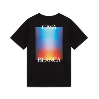 t-shirt casa blanca logo printed
