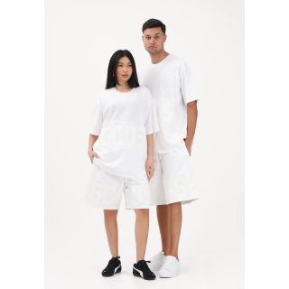 pantaloncino gcds band logo tinta su tinta