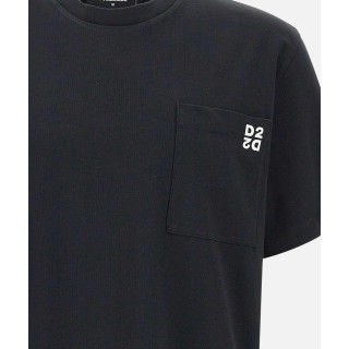 T-shirt dsq2 con taschino