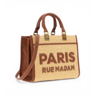 borsetta rue madam iconique mini tote straw 1534