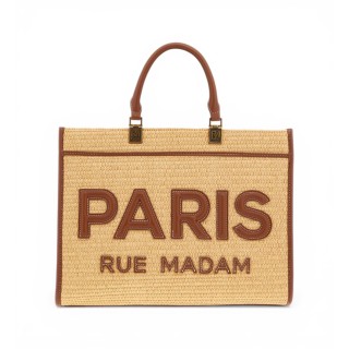 borsetta rue madam iconique tote straw 1533
