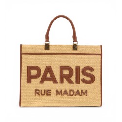 borsetta rue madam iconique tote straw 1533