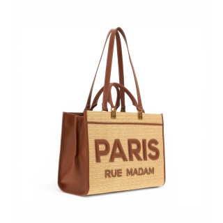 borsetta rue madam iconique tote straw 1533