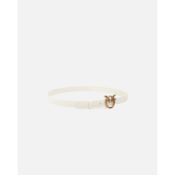 Cintura PINKO sottile Love Birds in pelle 2cm