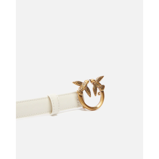 Cintura PINKO sottile Love Birds in pelle 2cm
