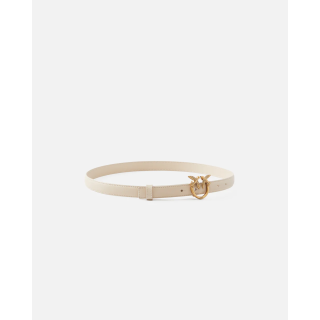 Cintura PINKO sottile Love Birds in pelle 2cm