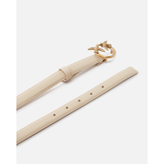 Cintura PINKO sottile Love Birds in pelle 2cm