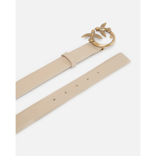Cintura PINKO Love Birds in pelle 3cm