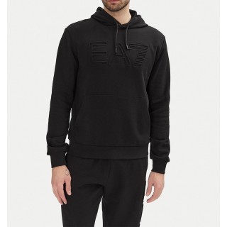 Felpa Ea7 logo rilievo