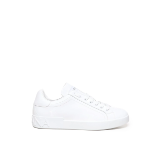Sneakers Portofino in pelle di vitello total white