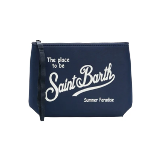 pochette saint barth 61 blue navy