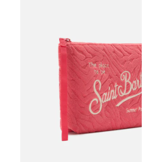pochette saint barth terry embossed zebra 42 emb