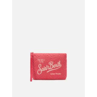 pochette saint barth terry embossed zebra 42 emb