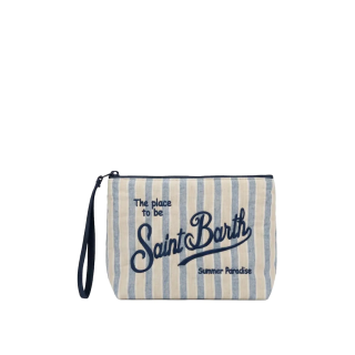 pochette saint barth tiny v stripes 6111 emb