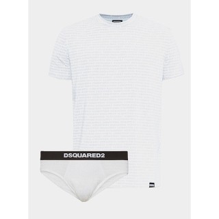 Completo T-Shirt E Slip Allover Uomo Dsquared2