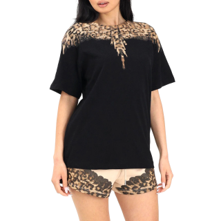 Tshirt county of milan 26ecm30166 nero animalier