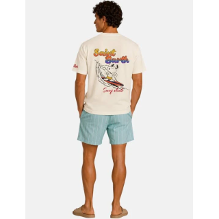 t-shirt saint barth peanuts snoopy waves