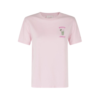 MC2 SAINT BARTH T-shirt Donna EMILIE 05939H MOJITO ADDICTED 01N STRASS EMB