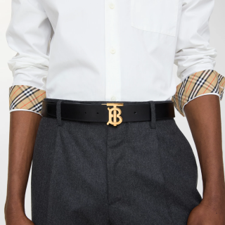 Cintura burberry TB reversibile Check