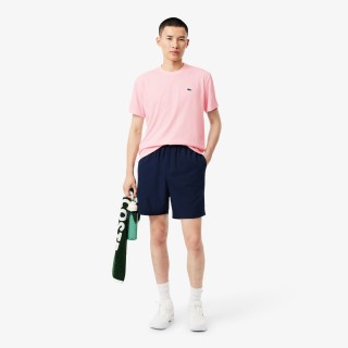 t-shirt lacoste logo gommato