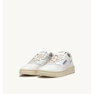 SNEAKERS MEDALIST LOW IN PELLE BIANCA E ROSA
