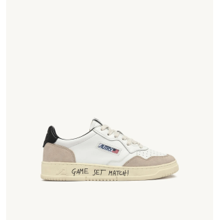 SNEAKERS MEDALIST LOW IN PELLE BIANCA CON LETTERING