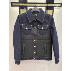 giacca a giubbino jeans nero