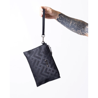Pochette John Richmond in tessuto con logo all-over "JR" RMA26167BO