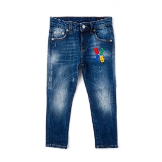 jeans g2 firenze ricamo color kids